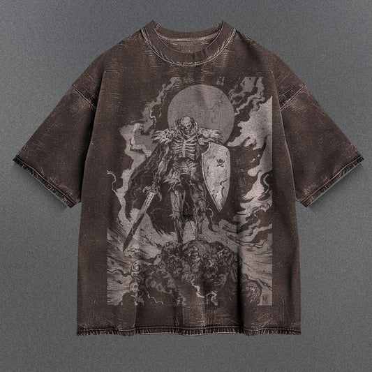 Berserk Comfy Brown Washed T-Shirt