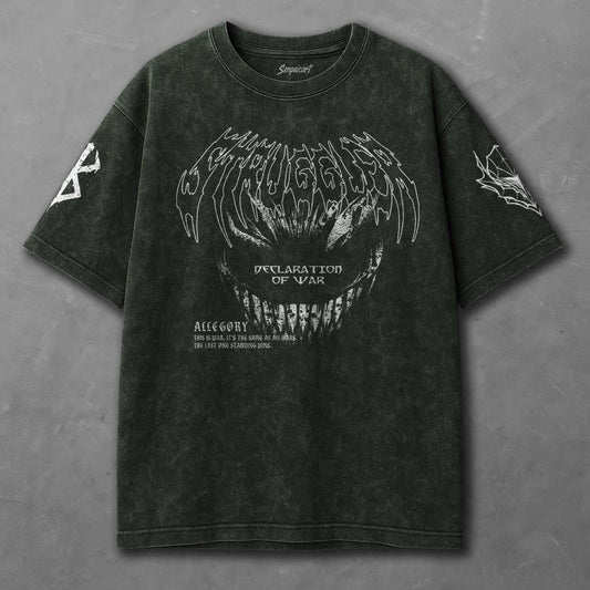 Berserk Flexible Green Washed T-Shirt