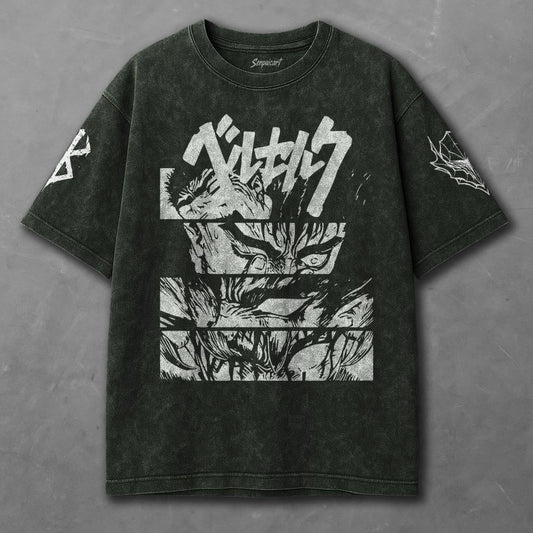 Berserk Billowy Green Washed T-Shirt