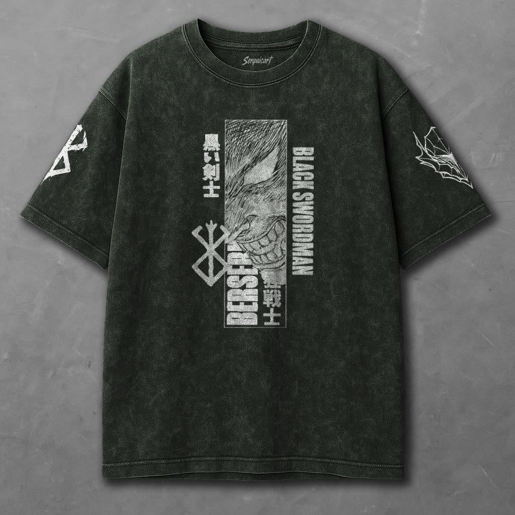 Berserk Chic Green Washed T-Shirt