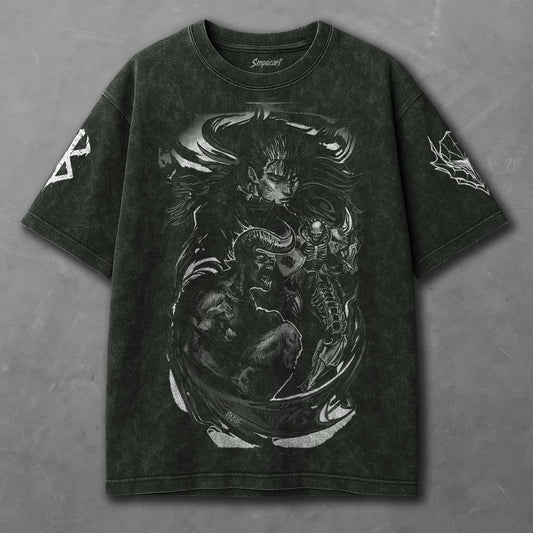 Berserk Breezy Green Washed T-Shirt