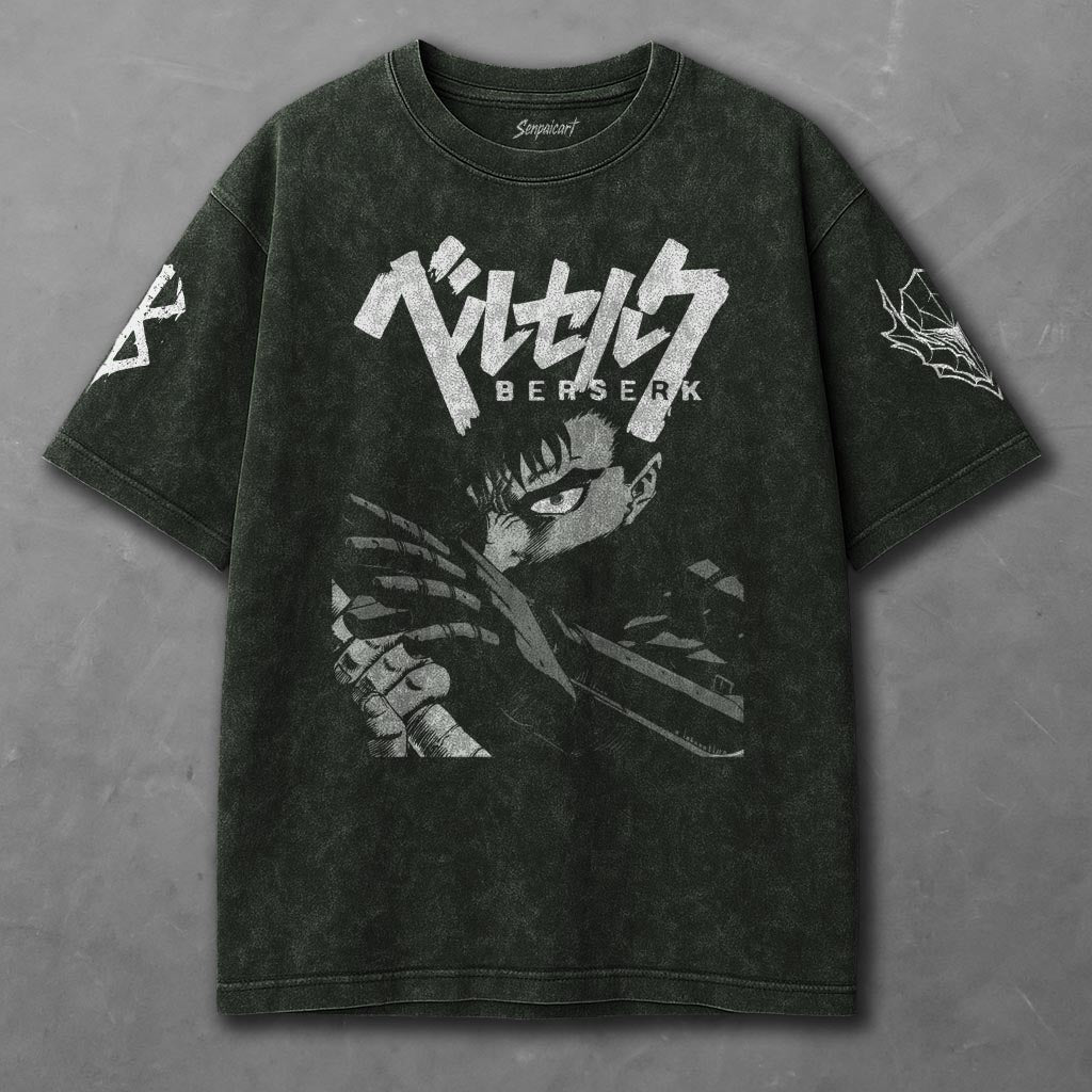 Berserk Effortless Green Washed T-Shirt