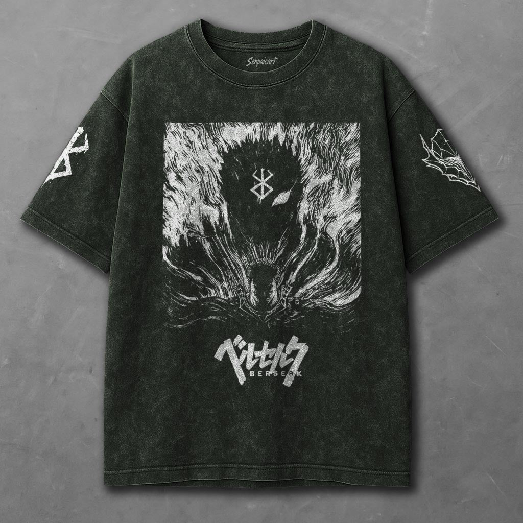Berserk Laid-back Green Washed T-Shirt
