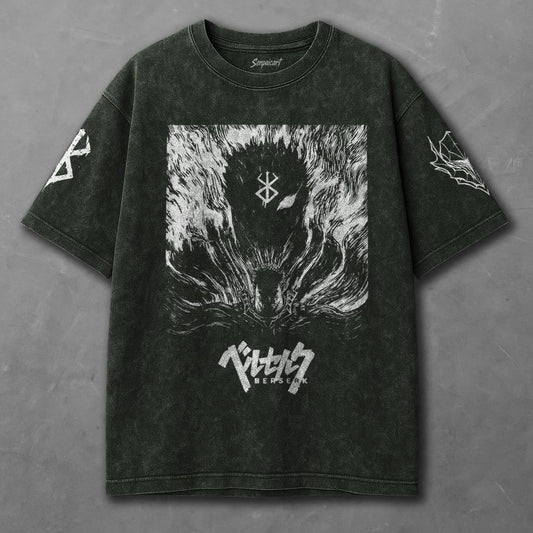 Berserk Laid-back Green Washed T-Shirt