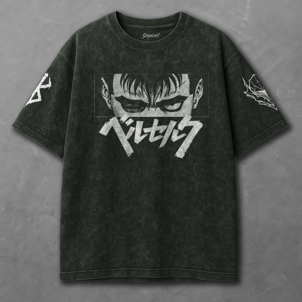 Berserk Cozy Green Washed T-Shirt