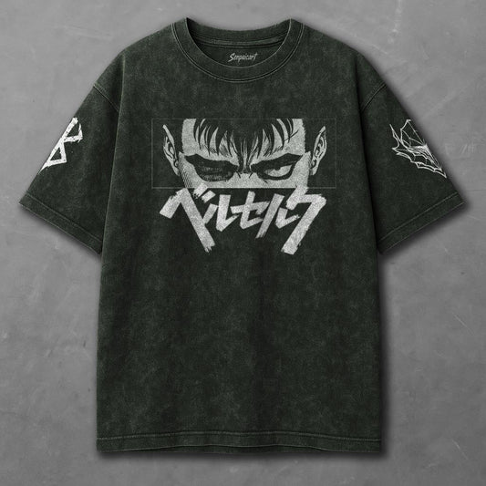 Berserk Cozy Green Washed T-Shirt