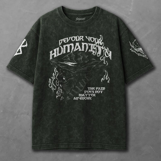 Berserk Drapey Green Washed T-Shirt
