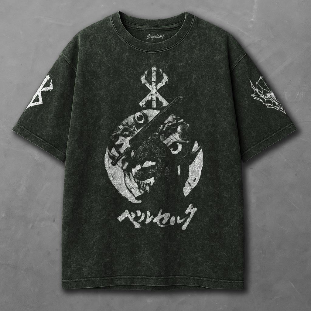 Berserk Durable Green Washed T-Shirt