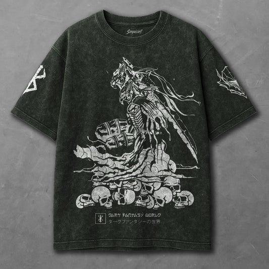 Berserk Subtle Green Washed T-Shirt