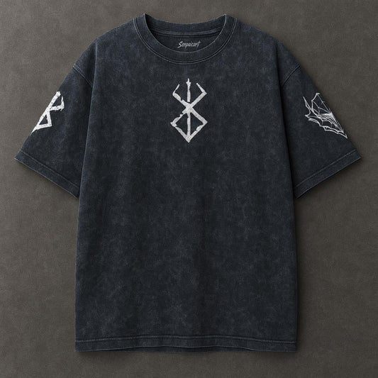 Berserk Vibrant Blue Washed T-shirt