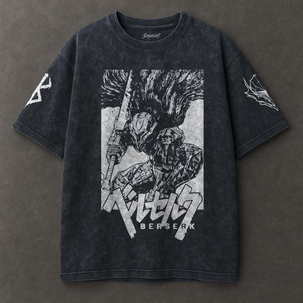Berserk Flexible Blue Washed T-shirt