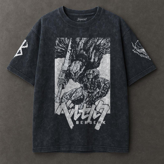 Berserk Flexible Blue Washed T-shirt