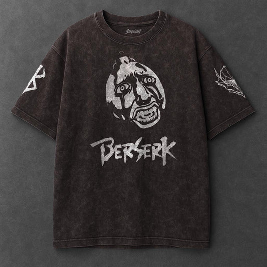 Berserk Premium Soft Brown Washed T-Shirt