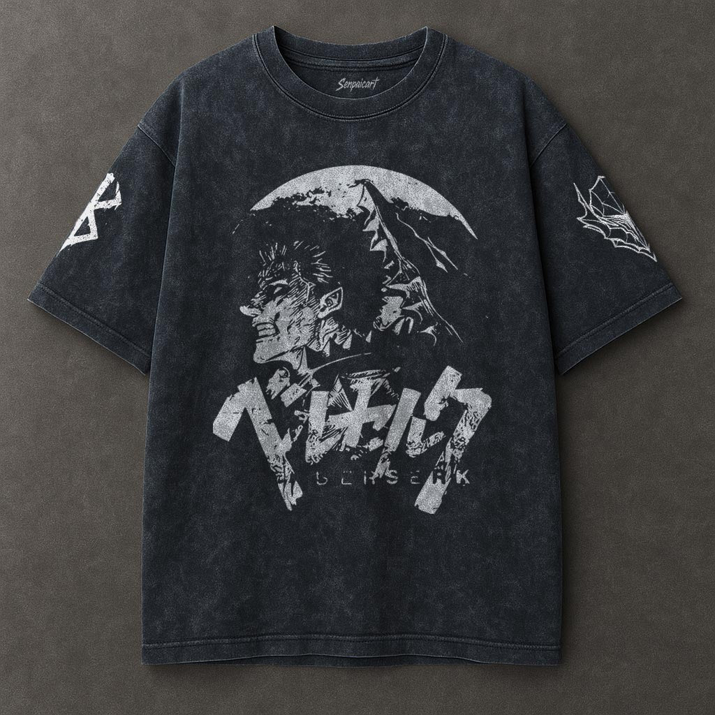 Berserk Silky Blue Washed T-shirt