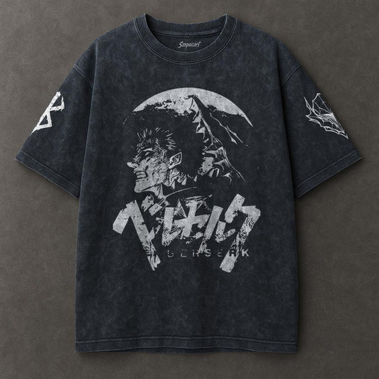Berserk Silky Blue Washed T-shirt