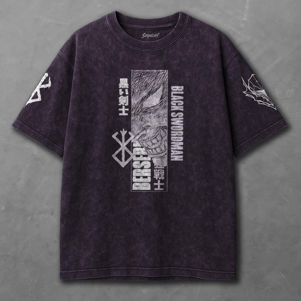 Berserk Comfy Violet Washed T-Shirt