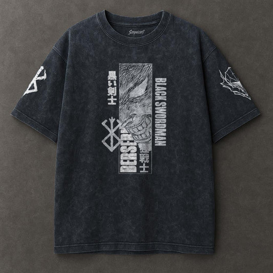Berserk Relaxed Blue Washed T-shirt