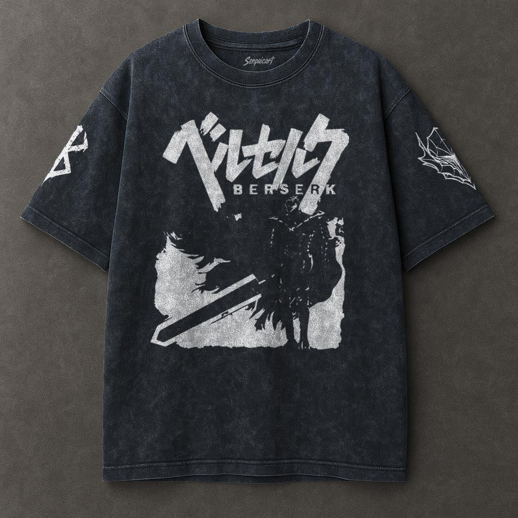 Berserk Durable Blue Washed T-shirt