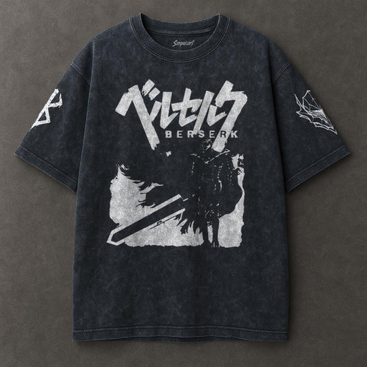 Berserk Durable Blue Washed T-shirt