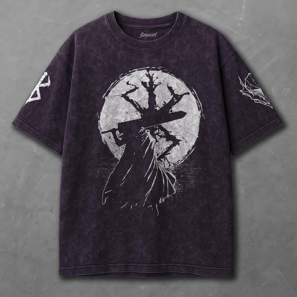 Berserk Casual Violet Washed T-Shirt