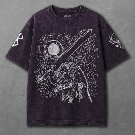 Berserk Lightweight Violet Washed T-Shirt