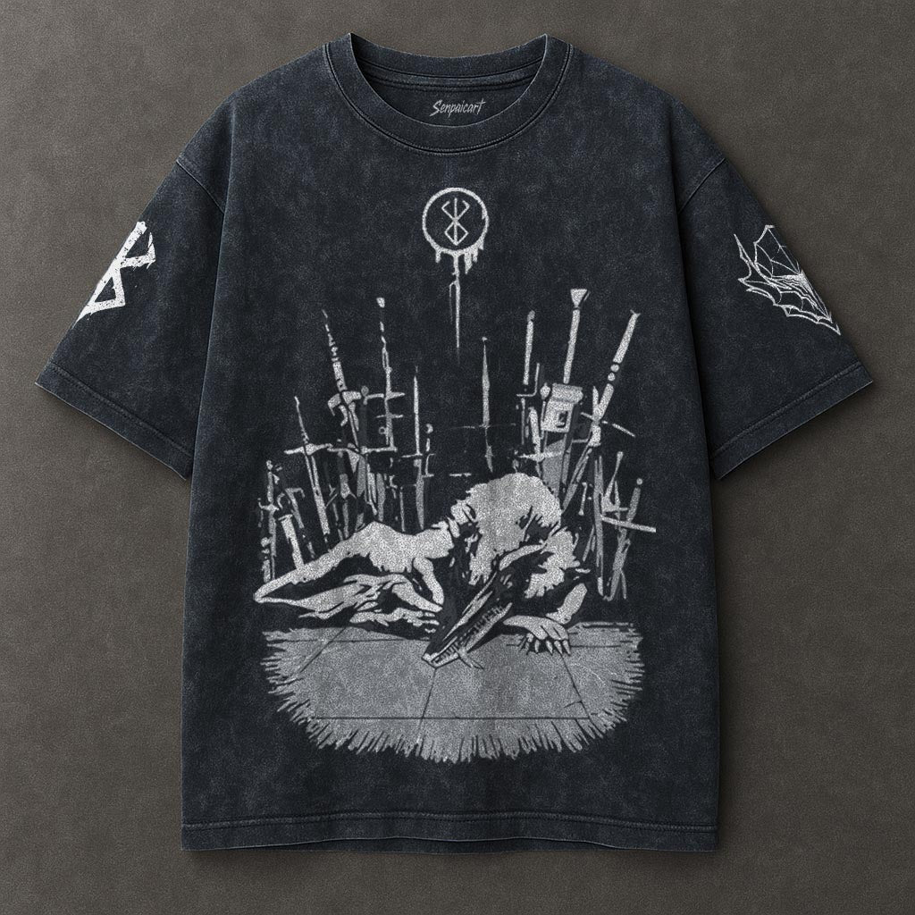 Berserk Casual Blue Washed T-shirt