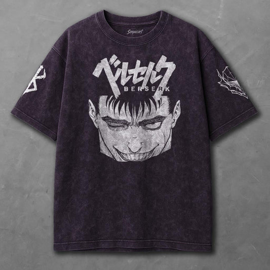 Berserk Vibrant Violet Washed T-Shirt