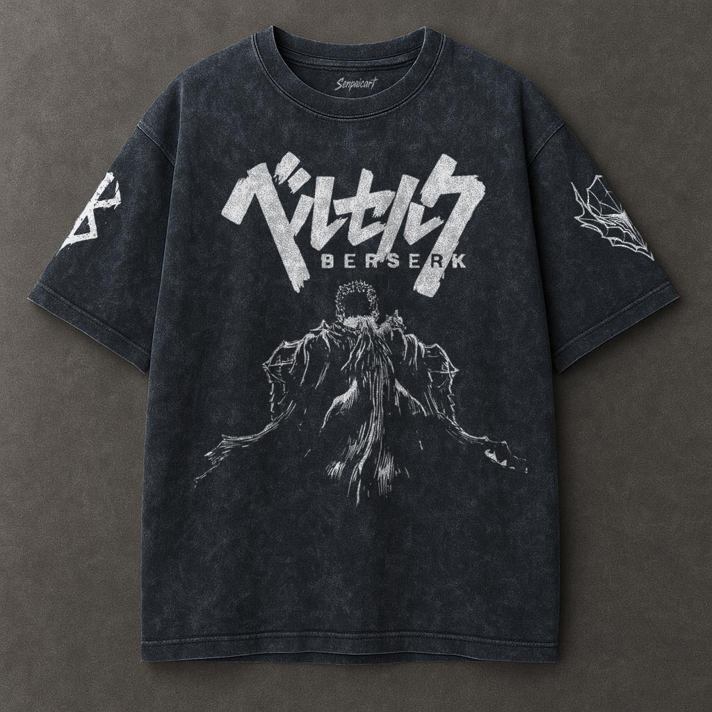 Berserk Laid-back Blue Washed T-shirt