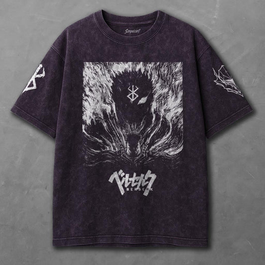 Berserk Drapey Violet Washed T-Shirt