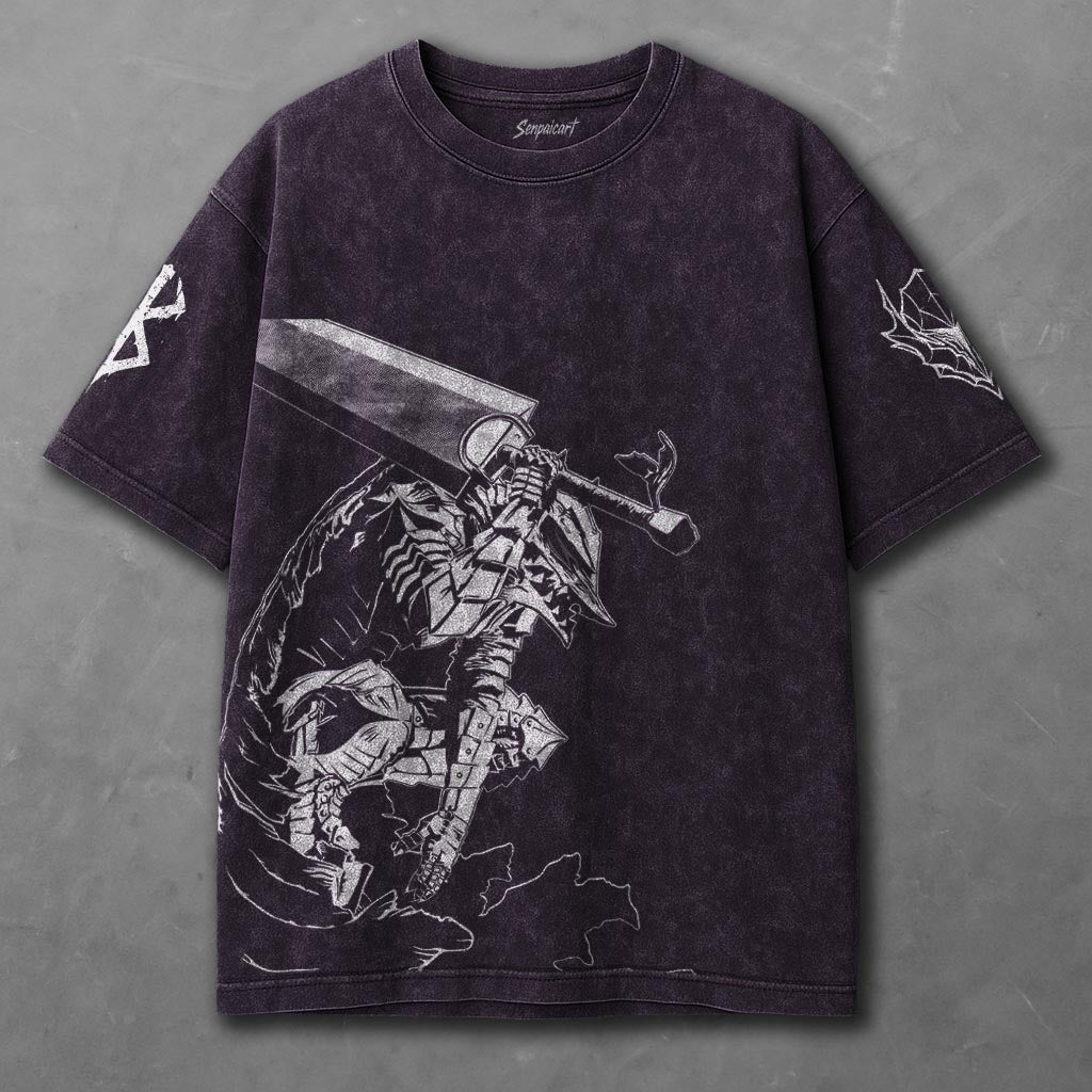 Berserk Flexible Violet Washed T-Shirt