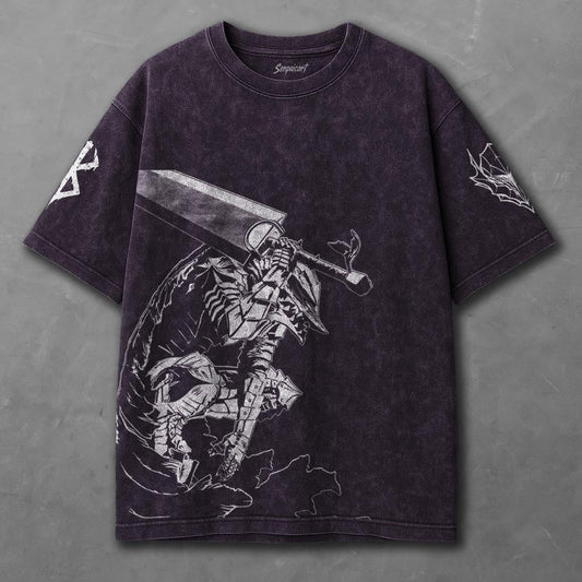 Berserk Flexible Violet Washed T-Shirt