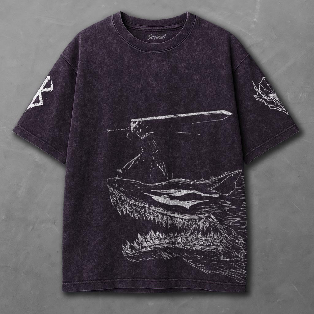 Berserk Chic Violet Washed T-Shirt