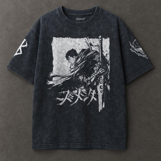 Berserk Smooth Blue Washed T-shirt