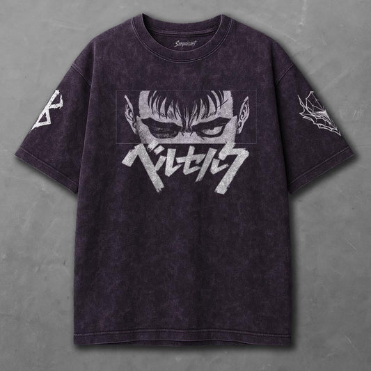 Berserk Stretchy Violet Washed T-Shirt