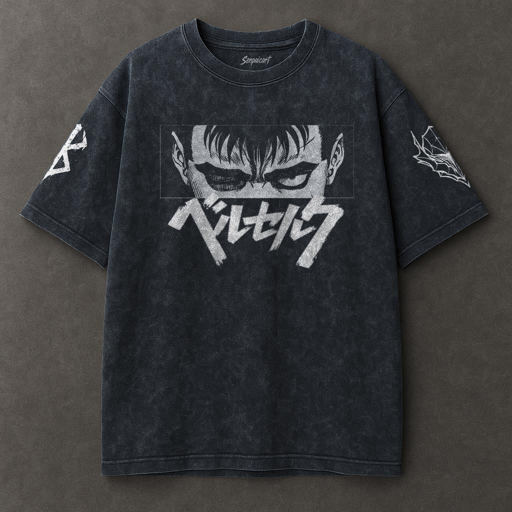 Berserk Subtle Blue Washed T-shirt