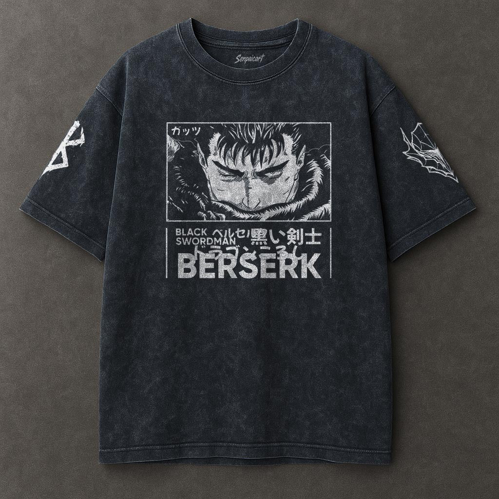 Berserk Breathable Blue Washed T-shirt