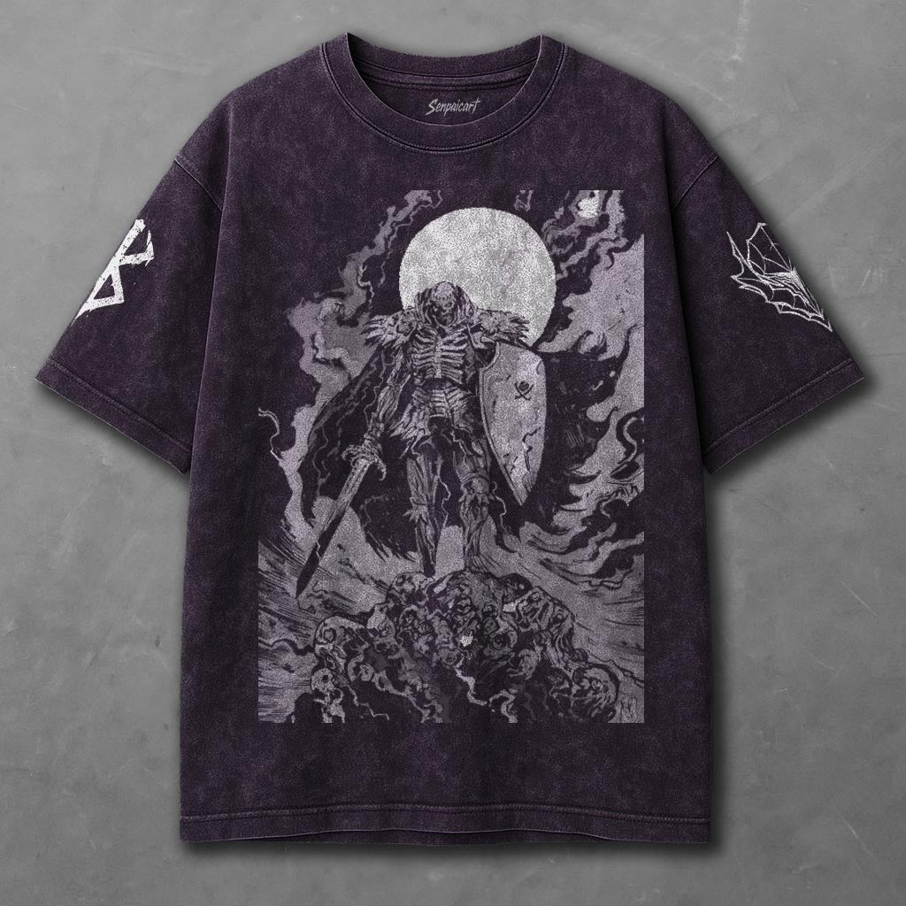 Berserk Extended Violet Washed T-Shirt