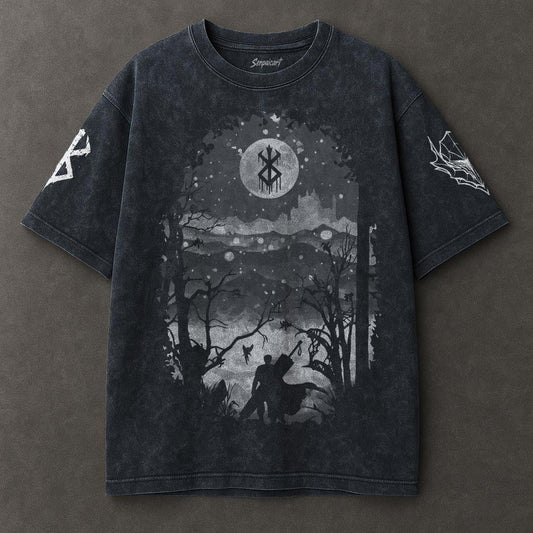 Berserk Spacious Blue Washed T-shirt