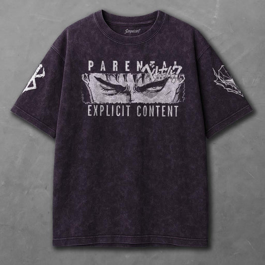 Berserk Sleek Violet Washed T-Shirt