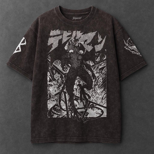 Berserk Premium Relaxed Brown Washed T-Shirt