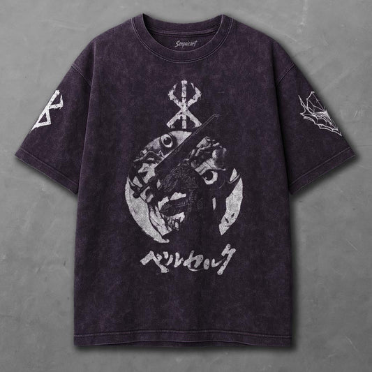 Berserk Breathable Violet Washed T-Shirt