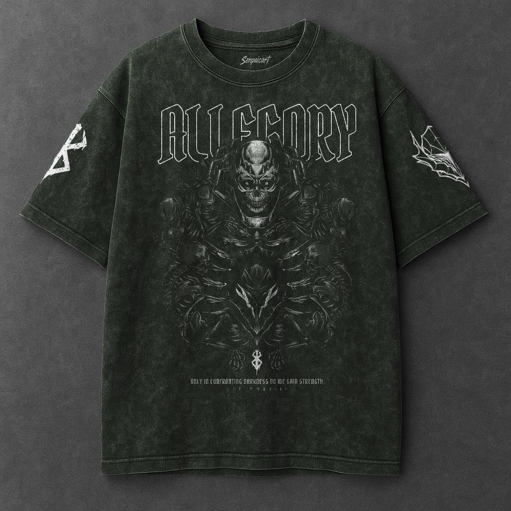 Berserk Premium Cozy Vintage Green Washed T-Shirt