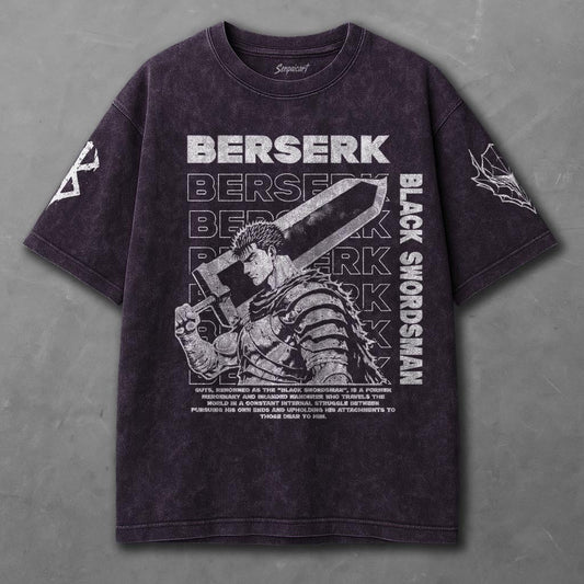 Berserk Unfitted Violet Washed T-Shirt