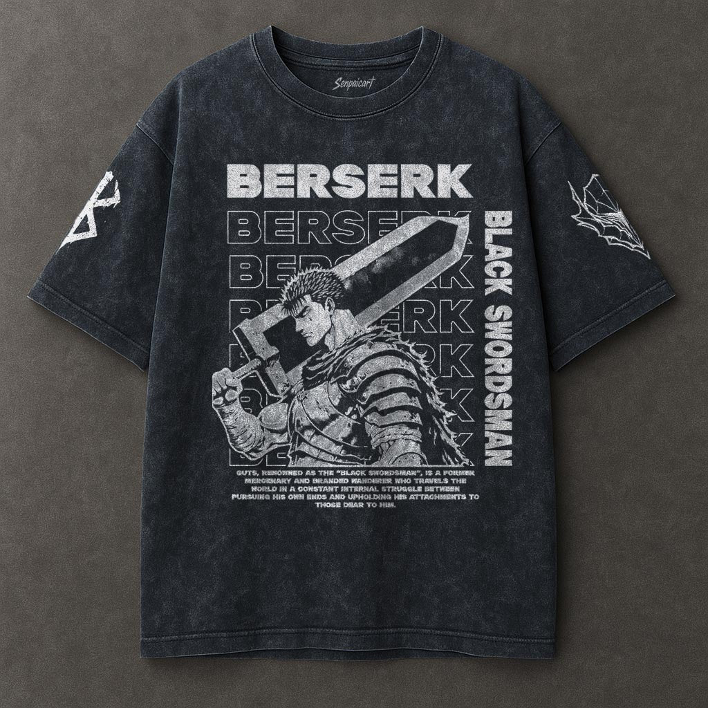 Berserk Loose Blue Washed T-shirt