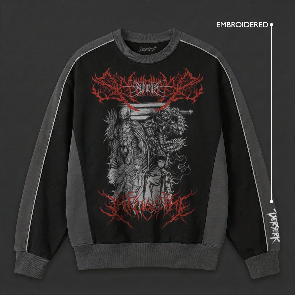 Berserk Timeless Black Grey Sweatshirt