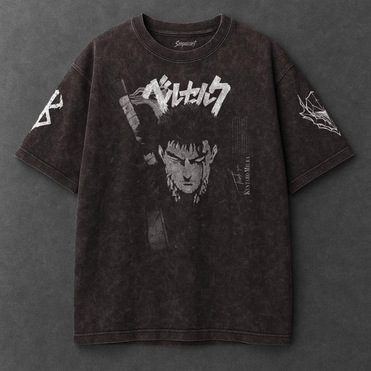Berserk Premium Cool Brown Washed T-Shirt