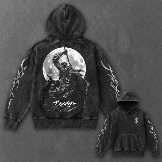 Berserk Essential Signature Black Washed Hoodie