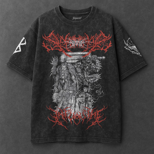 Berserk Classic Signature Black Washed T-Shirt