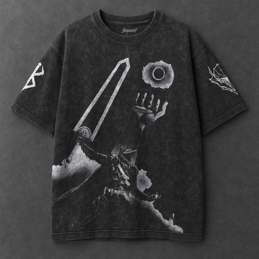 Berserk Classic Bold Black Washed T-Shirt