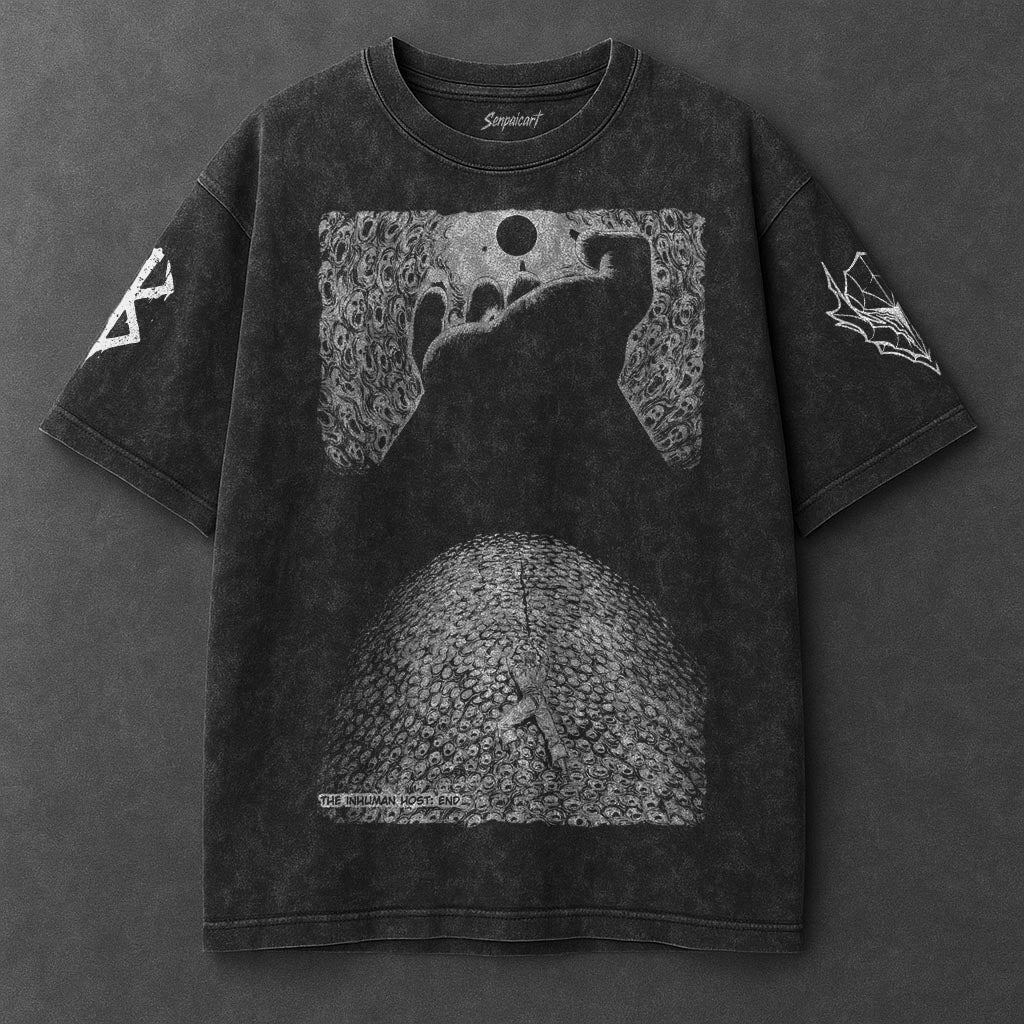 Berserk Oversized Next-Gen Black Washed T-Shirt